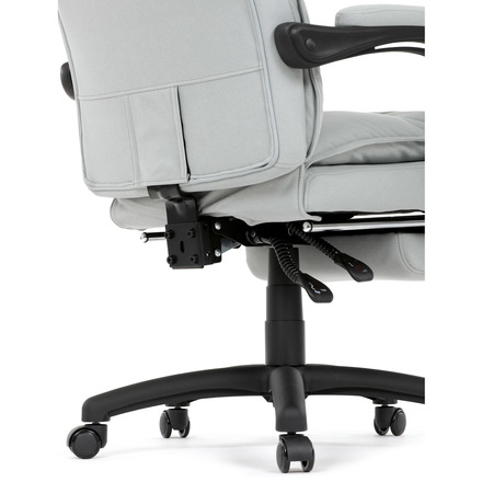 Kancelářské židle Autronic Kancelářské židle s podnožkou, světle šedá látka, PC mechanismus s aretací (KA-Y350 SIL) (47)