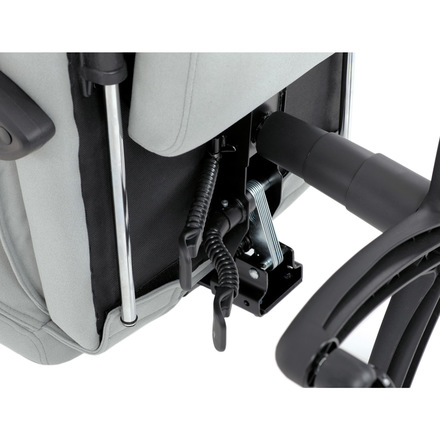 Kancelářské židle Autronic Kancelářské židle s podnožkou, světle šedá látka, PC mechanismus s aretací (KA-Y350 SIL) (48)