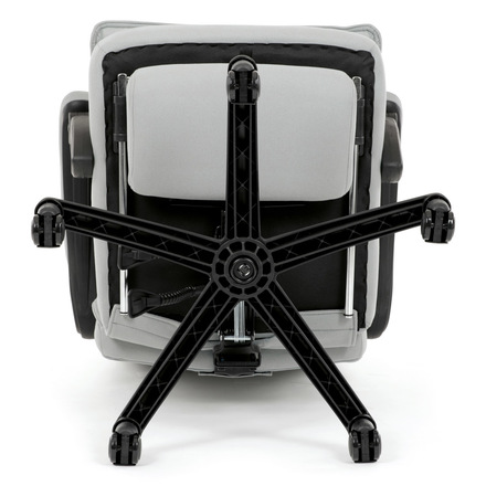 Kancelářské židle Autronic Kancelářské židle s podnožkou, světle šedá látka, PC mechanismus s aretací (KA-Y350 SIL) (50)