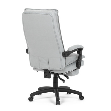 Kancelářské židle Autronic Kancelářské židle s podnožkou, světle šedá látka, PC mechanismus s aretací (KA-Y350 SIL) (8)