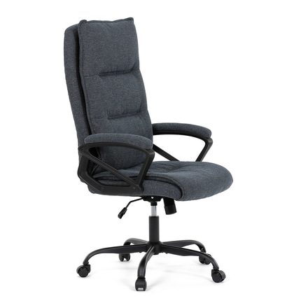 Kancelářské křeslo Autronic Kancelářské křeslo, černá látka, kovový kříž, kolečka na tvrdé podlahy (KA-Y348 BK2) (11)