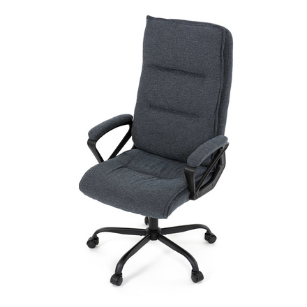 Kancelářské křeslo Autronic Kancelářské křeslo, černá látka, kovový kříž, kolečka na tvrdé podlahy (KA-Y348 BK2) (13)