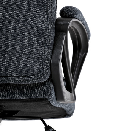 Kancelářské křeslo Autronic Kancelářské křeslo, černá látka, kovový kříž, kolečka na tvrdé podlahy (KA-Y348 BK2) (30)