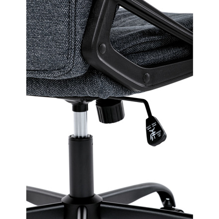 Kancelářské křeslo Autronic Kancelářské křeslo, černá látka, kovový kříž, kolečka na tvrdé podlahy (KA-Y348 BK2) (42)