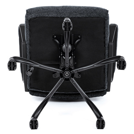 Kancelářské křeslo Autronic Kancelářské křeslo, černá látka, kovový kříž, kolečka na tvrdé podlahy (KA-Y348 BK2) (47)