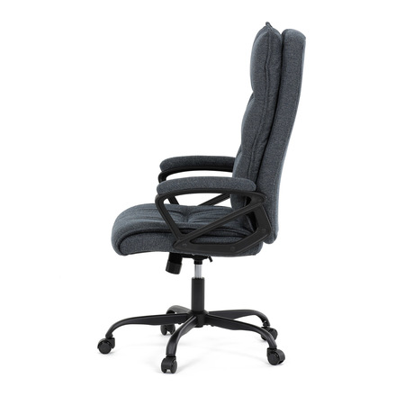 Kancelářské křeslo Autronic Kancelářské křeslo, černá látka, kovový kříž, kolečka na tvrdé podlahy (KA-Y348 BK2) (4)