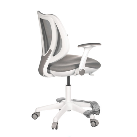 Kancelářská židle Autronic Dětská židle, šedá síťovina, černý plastový kříž, kolečka na tvrdé podlahy (KA-C806 GREY) (9)