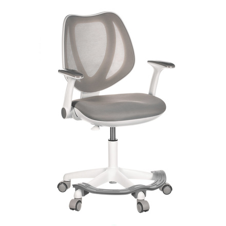 Kancelářská židle Autronic Dětská židle, šedá síťovina, černý plastový kříž, kolečka na tvrdé podlahy (KA-C806 GREY) (12)