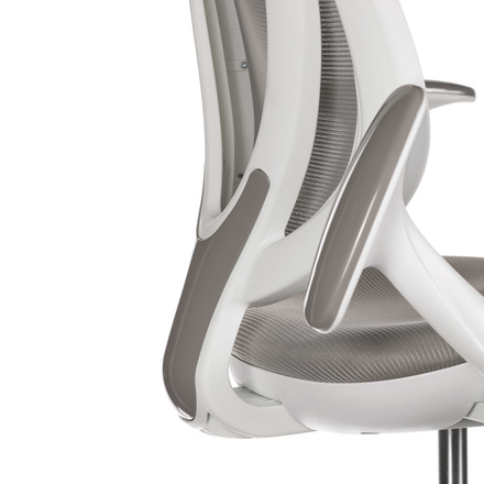 Kancelářská židle Autronic Dětská židle, šedá síťovina, černý plastový kříž, kolečka na tvrdé podlahy (KA-C806 GREY) (18)