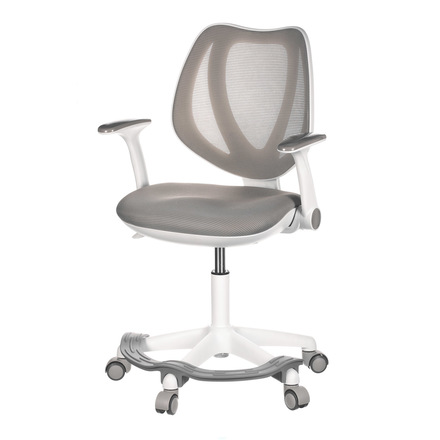 Kancelářská židle Autronic Dětská židle, šedá síťovina, černý plastový kříž, kolečka na tvrdé podlahy (KA-C806 GREY) (2)