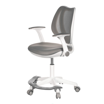 Kancelářská židle Autronic Dětská židle, šedá síťovina, černý plastový kříž, kolečka na tvrdé podlahy (KA-C806 GREY) (3)