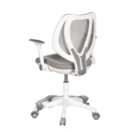 Kancelářská židle Autronic Dětská židle, šedá síťovina, černý plastový kříž, kolečka na tvrdé podlahy (KA-C806 GREY) (6)