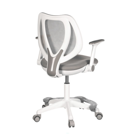 Kancelářská židle Autronic Dětská židle, šedá síťovina, černý plastový kříž, kolečka na tvrdé podlahy (KA-C806 GREY) (8)