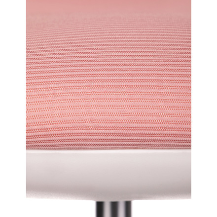 Kancelářská židle Autronic Dětská židle, růžová síťovina, bílý plastový kříž, kolečka na tvrdé podlahy, podpěrka nohou (KA-C806 PINK) (13)