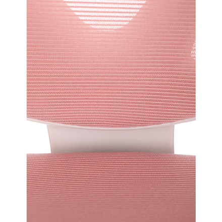 Kancelářská židle Autronic Dětská židle, růžová síťovina, bílý plastový kříž, kolečka na tvrdé podlahy, podpěrka nohou (KA-C806 PINK) (18)