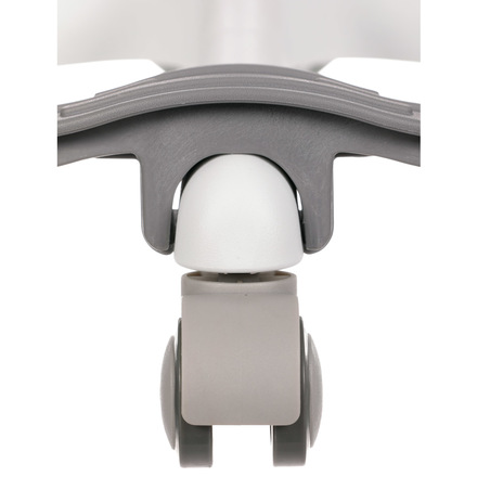 Kancelářská židle Autronic Dětská židle, růžová síťovina, bílý plastový kříž, kolečka na tvrdé podlahy, podpěrka nohou (KA-C806 PINK) (26)