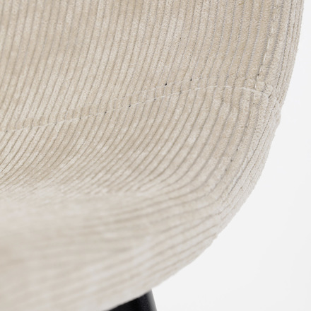 Moderní jídelní židle Autronic Židle jídelní, bílá látka, černý kov (DCL-964 WT2) (26)