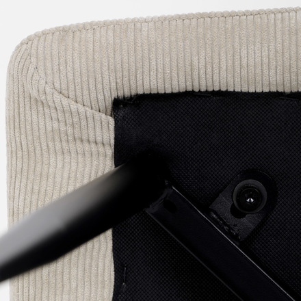 Moderní jídelní židle Autronic Židle jídelní, bílá látka, černý kov (DCL-964 WT2) (28)