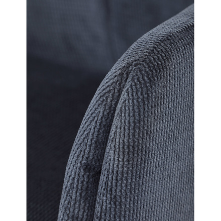 Moderní jídelní židle Autronic Židle jídelní, modrá látka, otočný mechanismus 180°, černý kov (HC-993 BLUE2) (27)