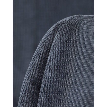 Moderní jídelní židle Autronic Židle jídelní, modrá látka, otočný mechanismus 180°, černý kov (HC-993 BLUE2) (29)