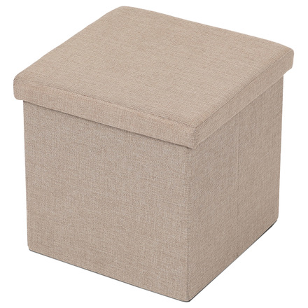 Taburet Autronic Taburet s úložným prostorem, látka krémová (TAB-461 CRM2) (4)