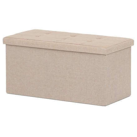 Taburet Autronic Taburet s úložným prostorem, látka krémová (TAB-462 CRM2) (2)