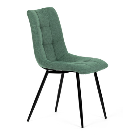 Moderní jídelní židle Autronic Židle jídelní, zelená látka, černé kovové nohy (DCL-193 GRN2) (11)