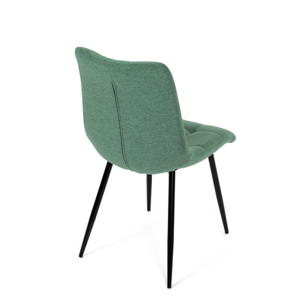 Moderní jídelní židle Autronic Židle jídelní, zelená látka, černé kovové nohy (DCL-193 GRN2) (19)