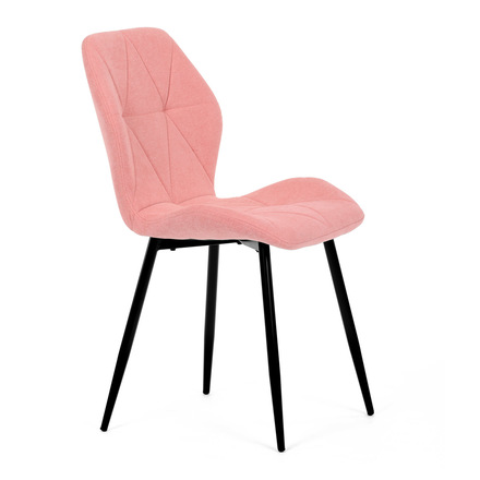 Moderní jídelní židle Autronic Židle jídelní, růžová látka, černé kovové nohy (CT-285 PINK2) (11)