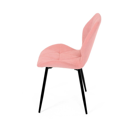 Moderní jídelní židle Autronic Židle jídelní, růžová látka, černé kovové nohy (CT-285 PINK2) (15)