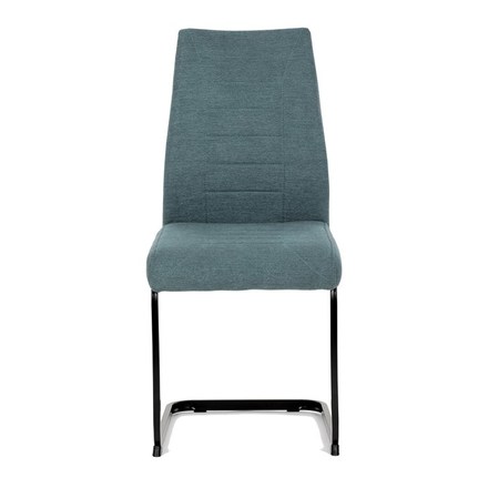 Moderní jídelní židle Autronic Židle jídelní, zelená látka, černé kovové nohy (DCL-438 GRN2) (1)