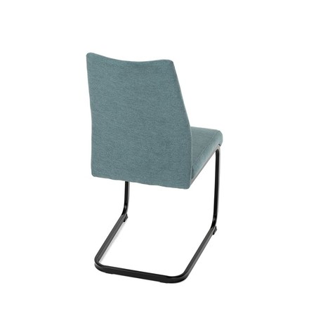 Moderní jídelní židle Autronic Židle jídelní, zelená látka, černé kovové nohy (DCL-438 GRN2) (20)