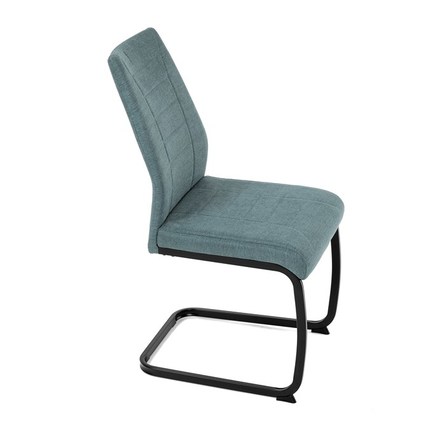 Moderní jídelní židle Autronic Židle jídelní, zelená látka, černé kovové nohy (DCL-438 GRN2) (22)