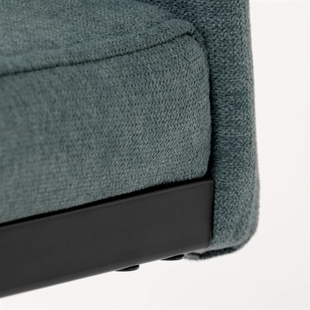 Moderní jídelní židle Autronic Židle jídelní, zelená látka, černé kovové nohy (DCL-438 GRN2) (26)