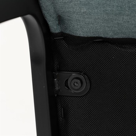 Moderní jídelní židle Autronic Židle jídelní, zelená látka, černé kovové nohy (DCL-438 GRN2) (31)