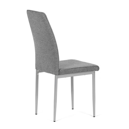 Moderní jídelní židle Autronic Židle jídelní, stříbrná látka, šedé kovové nohy (DCL-379 GREY2) (9)