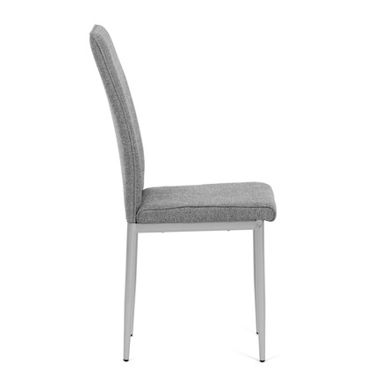 Moderní jídelní židle Autronic Židle jídelní, stříbrná látka, šedé kovové nohy (DCL-379 GREY2) (10)