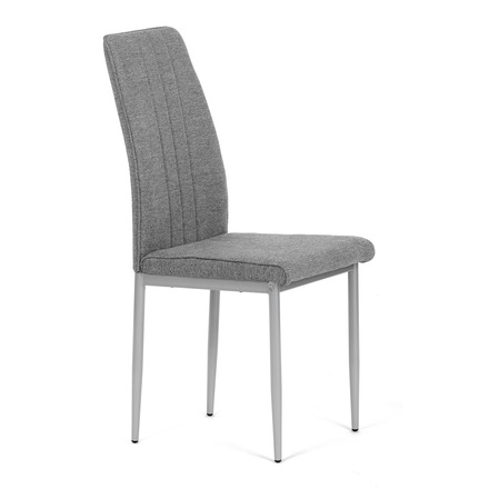 Moderní jídelní židle Autronic Židle jídelní, stříbrná látka, šedé kovové nohy (DCL-379 GREY2) (11)