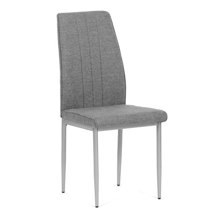 Moderní jídelní židle Autronic Židle jídelní, stříbrná látka, šedé kovové nohy (DCL-379 GREY2) (12)