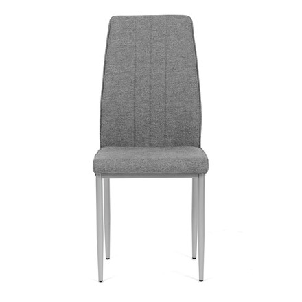 Moderní jídelní židle Autronic Židle jídelní, stříbrná látka, šedé kovové nohy (DCL-379 GREY2) (1)