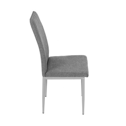 Moderní jídelní židle Autronic Židle jídelní, stříbrná látka, šedé kovové nohy (DCL-379 GREY2) (21)