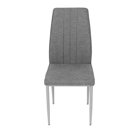 Moderní jídelní židle Autronic Židle jídelní, stříbrná látka, šedé kovové nohy (DCL-379 GREY2) (24)