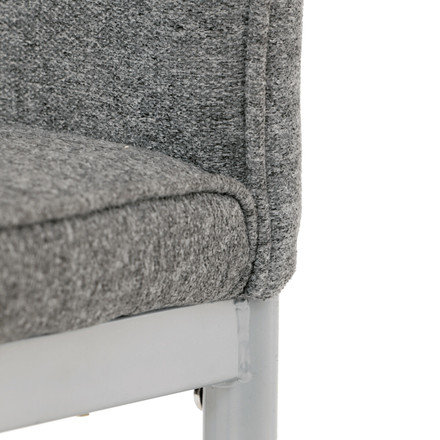 Moderní jídelní židle Autronic Židle jídelní, stříbrná látka, šedé kovové nohy (DCL-379 GREY2) (26)