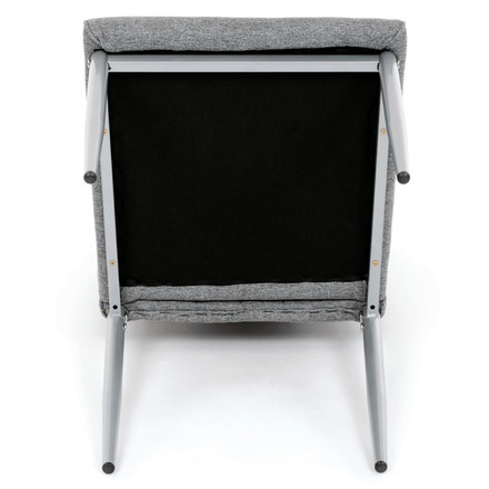 Moderní jídelní židle Autronic Židle jídelní, stříbrná látka, šedé kovové nohy (DCL-379 GREY2) (31)