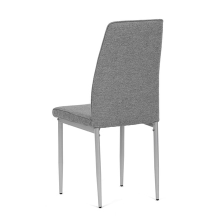 Moderní jídelní židle Autronic Židle jídelní, stříbrná látka, šedé kovové nohy (DCL-379 GREY2) (6)