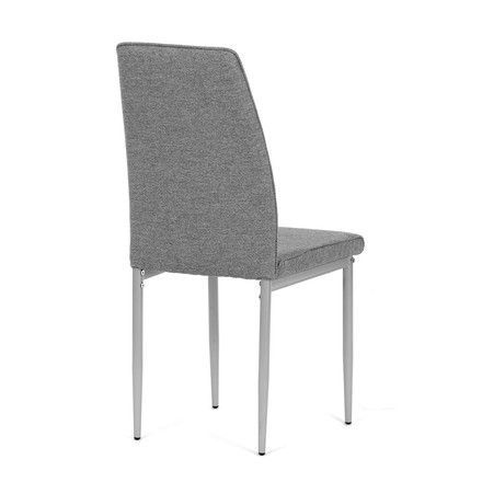 Moderní jídelní židle Autronic Židle jídelní, stříbrná látka, šedé kovové nohy (DCL-379 GREY2) (8)
