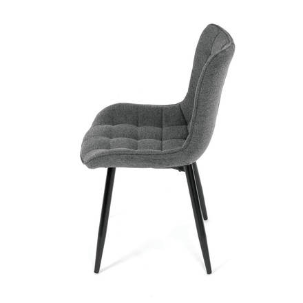 Moderní jídelní židle Autronic Židle jídelní, šedá látka, černé kovové nohy (HC-462 GREY2) (15)