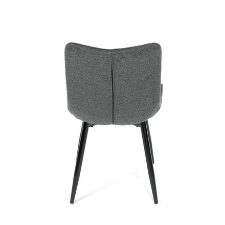Moderní jídelní židle Autronic Židle jídelní, šedá látka, černé kovové nohy (HC-462 GREY2) (18)