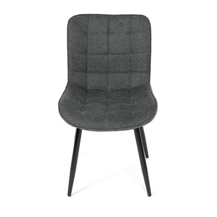 Moderní jídelní židle Autronic Židle jídelní, šedá látka, černé kovové nohy (HC-462 GREY2) (24)