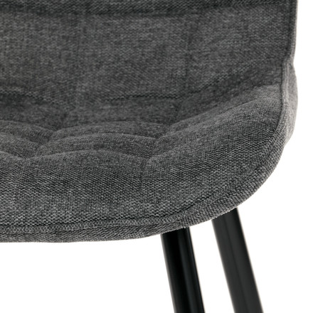 Moderní jídelní židle Autronic Židle jídelní, šedá látka, černé kovové nohy (HC-462 GREY2) (25)